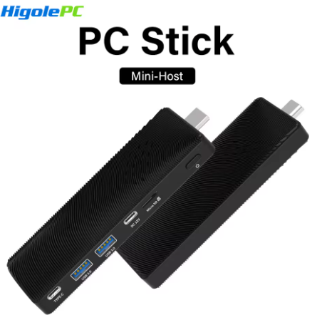 Higole PC Stick 无风扇迷你电脑 Intel J4105 Windows 11 WiFi5 8GB 128/256GB 笔记本电脑/台式机 HDMI 4K 电视棒 PC 迷你电脑